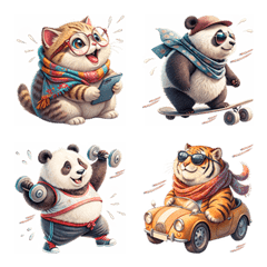 Cute Animal : Pastel Color(Emoji)Dukdik2