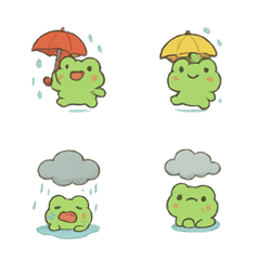 雨天青蛙Pippi的情緒氣象