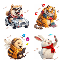 Cute Animals : Colorful(Emoji)Dukdik3