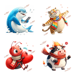 Cute Animals 555 : funny(Emoji) Dukdik3