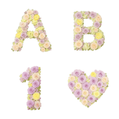 flower alphabet font