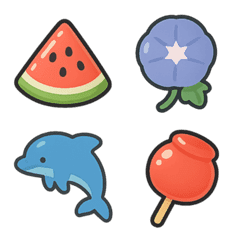 Gummy Emoji - Puffy Pastel Summer Set