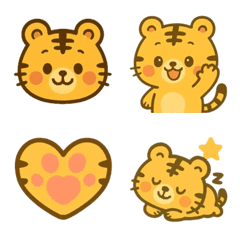 baby tiger ran Emoji