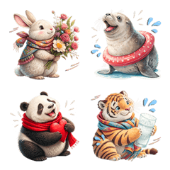 Cute Animal : Pastel Color(Emoji)3
