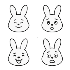 うさぎちゃんの絵文字♡
