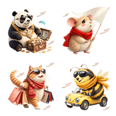 Cute Animals : Colorful (Emoji)3