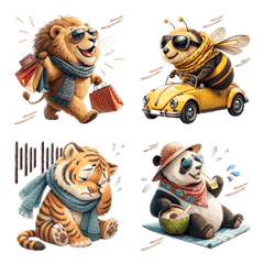 Cute Animal : Pastel Color(Emoji)2