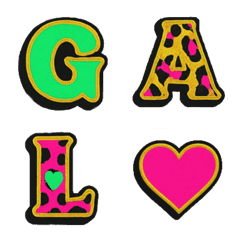目立つド派手なGALっぽいアルファベット♡