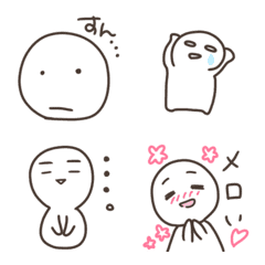 愉快な表情のゆるい人。