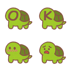 かわいいカメ+26英語（茶色）