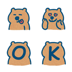 かわいいグラウンドホッグ+26英語-濃い青