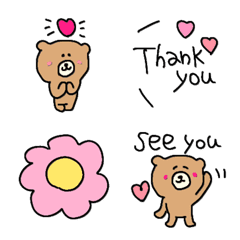 『くまさんの毎日絵文字⭐︎』