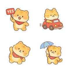 太った幸運の虎の絵文字