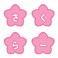縮放櫻花日文假名貼圖