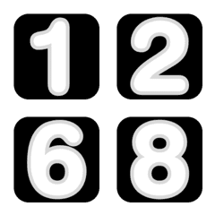 Emoji numbers Box 8