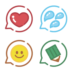 Moving reactions! Speech bubble emojis