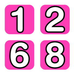 Emoji numbers Box 4