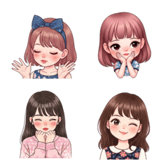 小女孩的表情包