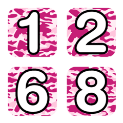 Emoji numbers Camo 5