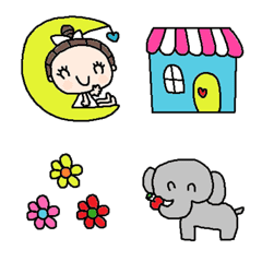 nenerin色んな絵文字セット1070可愛い