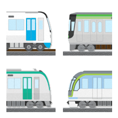 つなげて遊べる 地下鉄 絵文字〔5都市〕