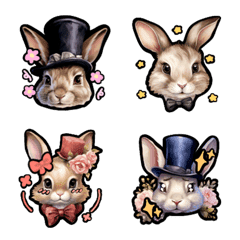 Bunny Emotions Victorian Style