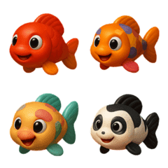 かわいい鯉 3D
