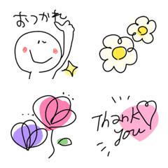 【オシャレ〜毎日使いやすい絵文字セット】