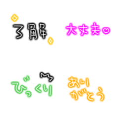 ☆ネオン文字でreaction☆