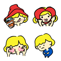 ぱつきんぼぶたんの絵文字 ２