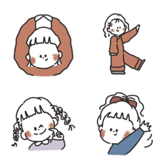 ゆるい女の子のお顔