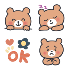 Brown bear cute EMOJI