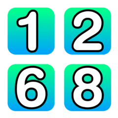 อิโมจิ ตัวเลข ไล่สี 18