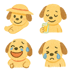 ラブラドールの表情絵文字