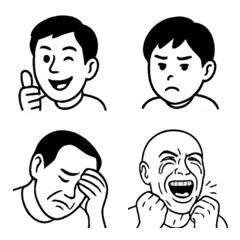 毎日使える！伝わるシンプル表情絵文字