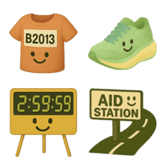 マラソン大会やランニング、ランナー絵文字