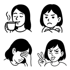 毎日使える！伝わるシンプル表情絵文字2