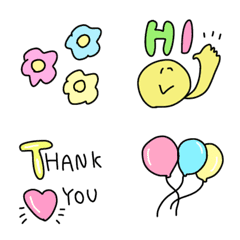 【使いやすい！かわいい絵文字set】