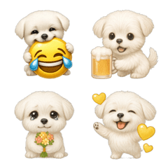 純白チワマルの日常リアクション絵文字