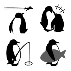 ▶︎動く★モノトーンペンギン