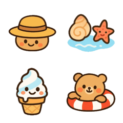 夏に使える絵文字♡