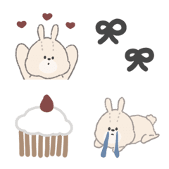 ゆるいうさぎのえもじ