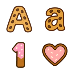 Cookie Emoji (Letters and Numbers)
