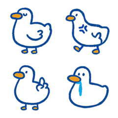 かわいいアヒルの日々の気分-青