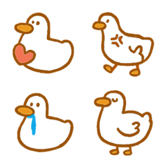 かわいいアヒルの日々の気分-茶色