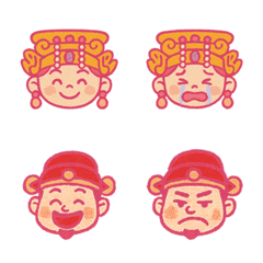 同行する毎日媽祖+財神（ピンク）