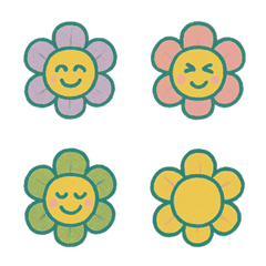 かわいい小さな花の日常（ミントグリーン）