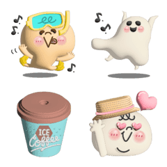 ぷっくりまるしまさんとおばけさん