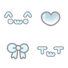 カワイイ絵文字 ♡ みずいろ