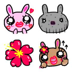 pururun usagi emoji Emotion sticker1